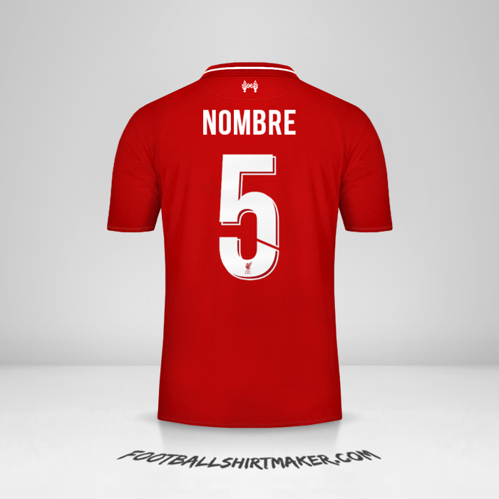 Camiseta Liverpool FC Cup 2018/19 -  nombre - 5
