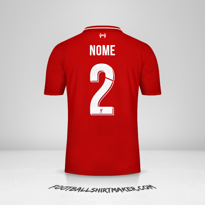 Camisa Liverpool FC Cup 2018/19 -  nome - 2