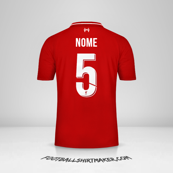 Camisa Liverpool FC Cup 2018/19 -  nome - 5