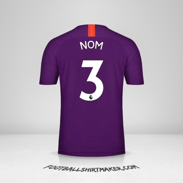 Maillot Manchester City 2018/19 Troisième -  nom - 3