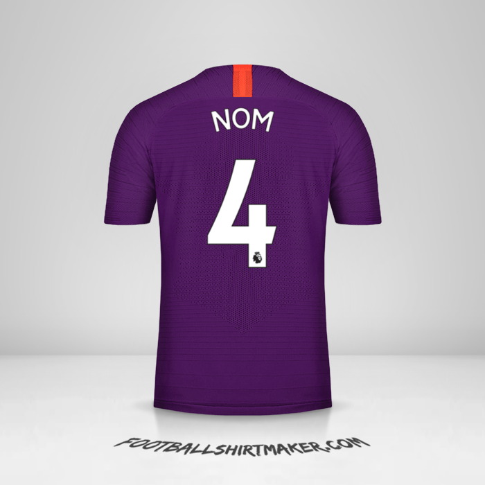Maillot Manchester City 2018/19 Troisième -  nom - 4