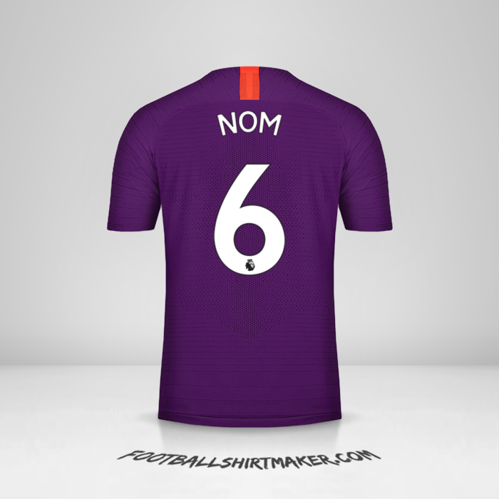 Maillot Manchester City 2018/19 Troisième -  nom - 6