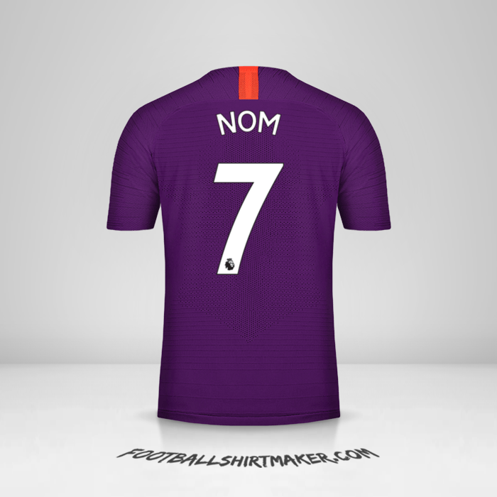 Maillot Manchester City 2018/19 Troisième -  nom - 7