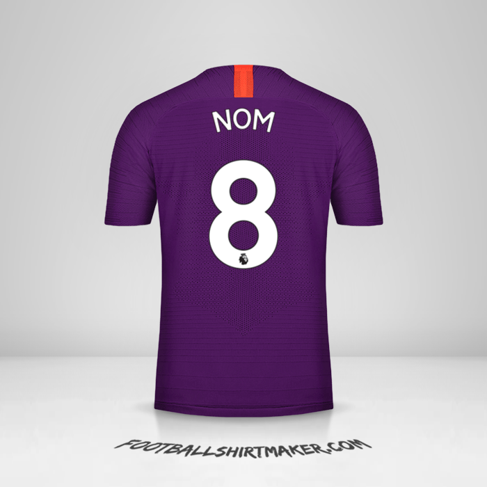 Maillot Manchester City 2018/19 Troisième -  nom - 8