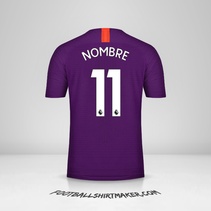 Jersey Manchester City 2018/19 Tercera -  nombre - 11
