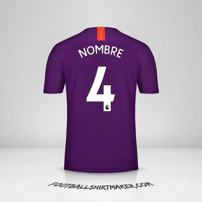 Jersey Manchester City 2018/19 Tercera -  nombre - 4