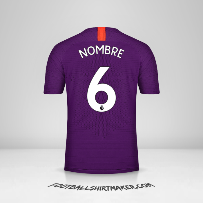 Jersey Manchester City 2018/19 Tercera -  nombre - 6