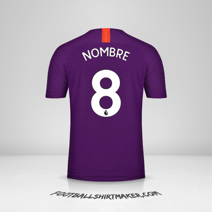Jersey Manchester City 2018/19 Tercera -  nombre - 8