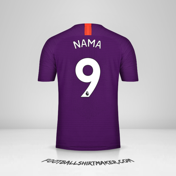 Jersey Manchester City 2018/19 Ketiga -  nama - 9