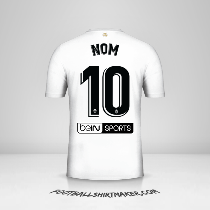 Maillot Valencia CF 2018/19 -  nom - 10