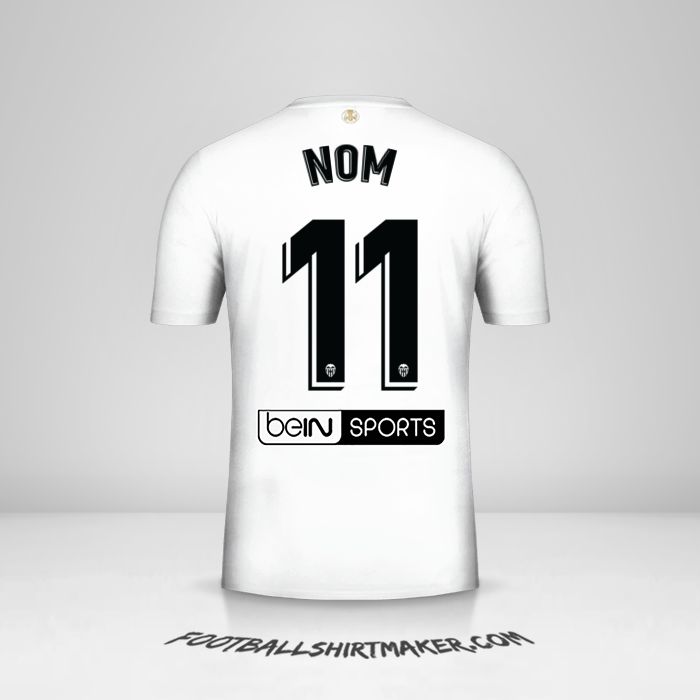Maillot Valencia CF 2018/19 -  nom - 11