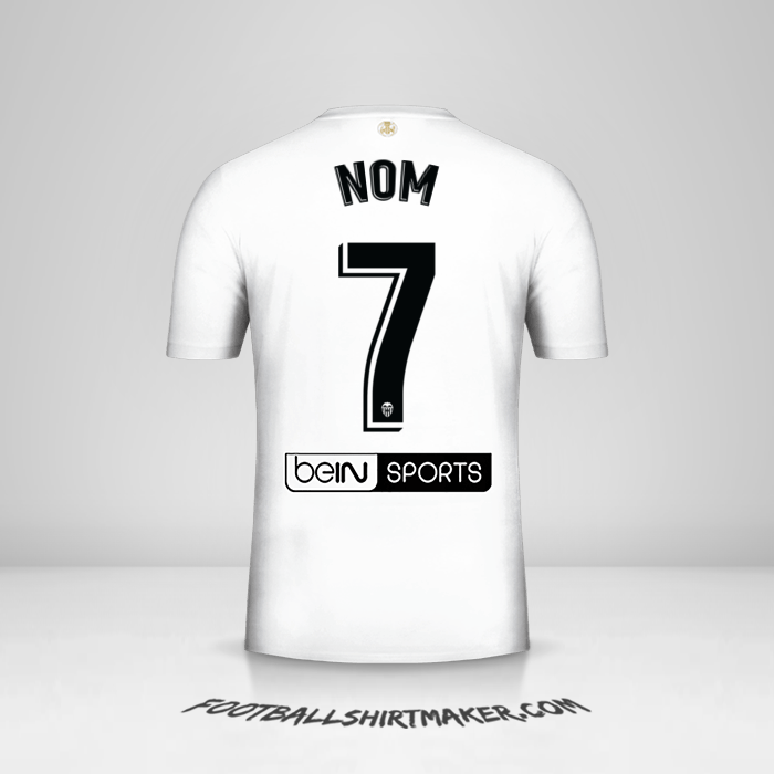 Maillot Valencia CF 2018/19 -  nom - 7