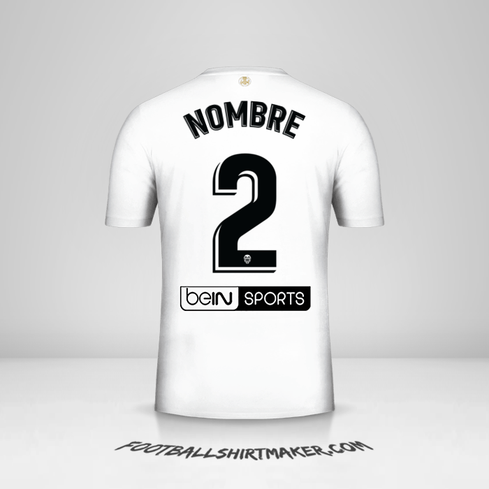 Jersey Valencia CF 2018/19 -  nombre - 2