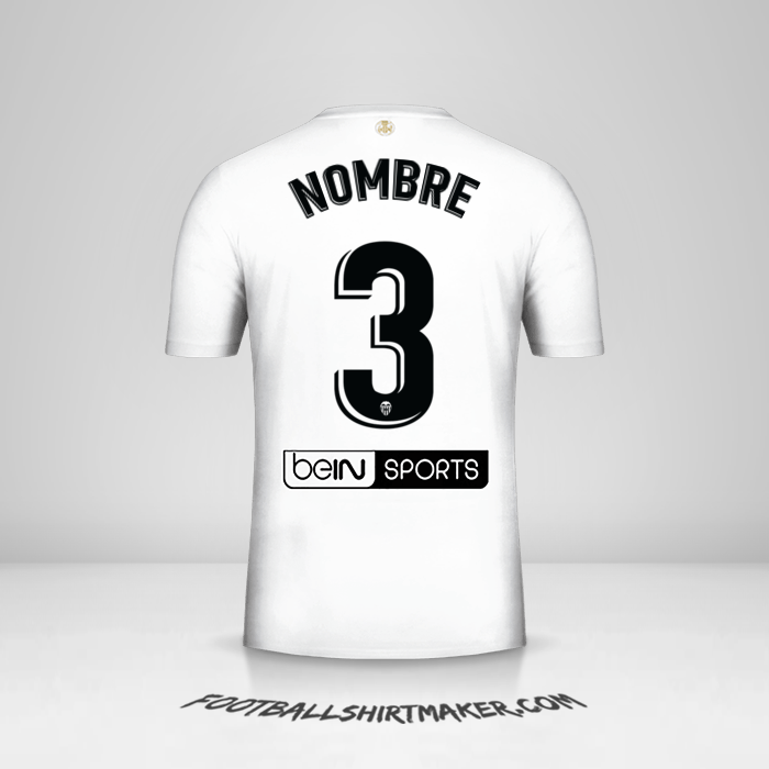 Jersey Valencia CF 2018/19 -  nombre - 3