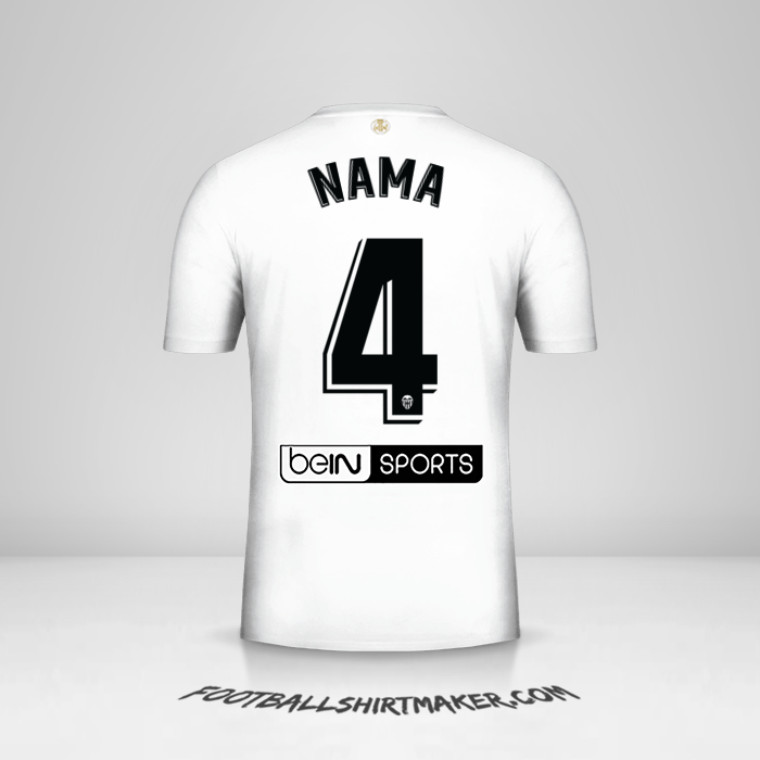 Jersey Valencia CF 2018/19 -  nama - 4