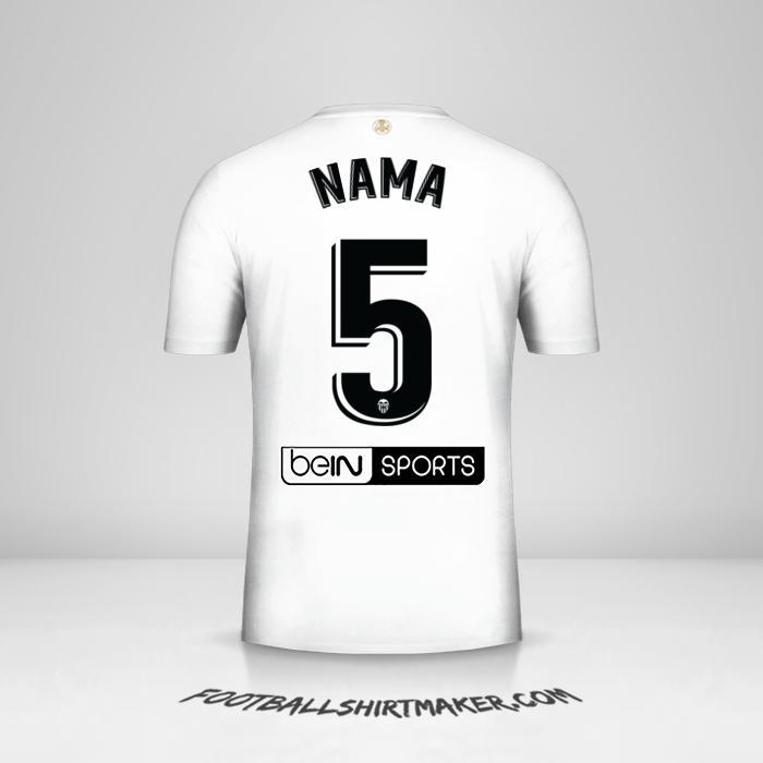 Jersey Valencia CF 2018/19 -  nama - 5