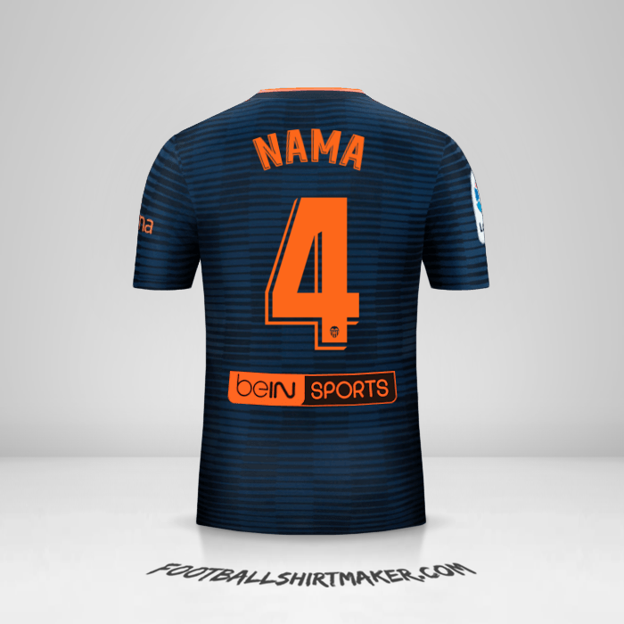 Jersey Valencia CF 2018/19 Alternatif -  nama - 4