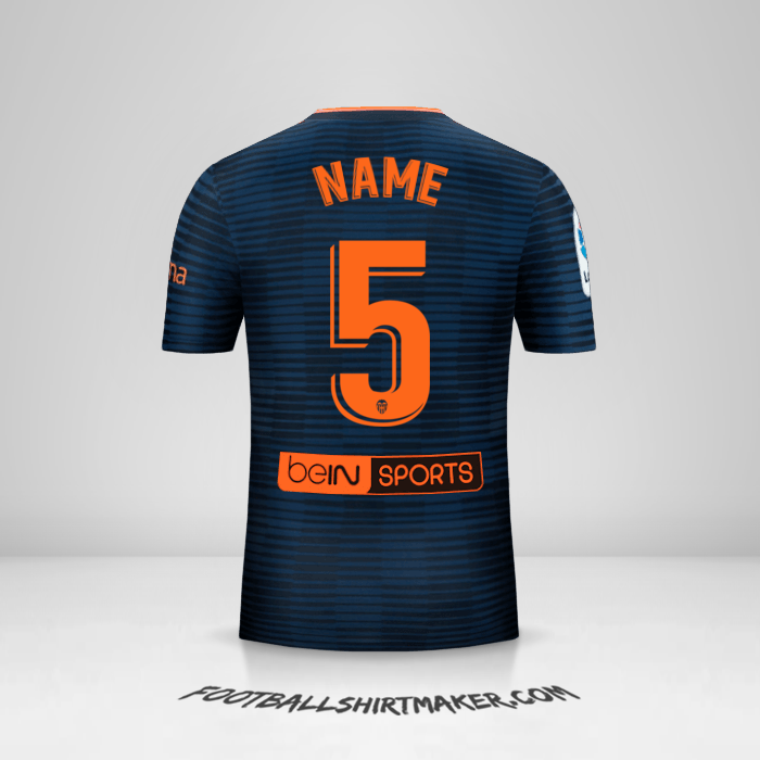 Shirt Valencia CF 2018/19 Away -  name - 5