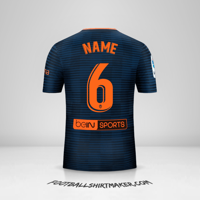 Shirt Valencia CF 2018/19 Away -  name - 6