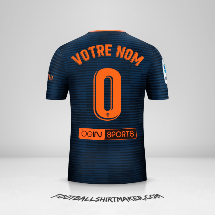 Maillot Valencia CF 2018/19 II -  votre nom - 0