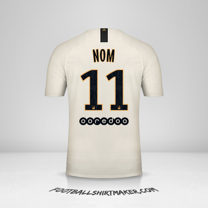 Maillot Paris Saint Germain 2018/19 Extérieur -  nom - 11