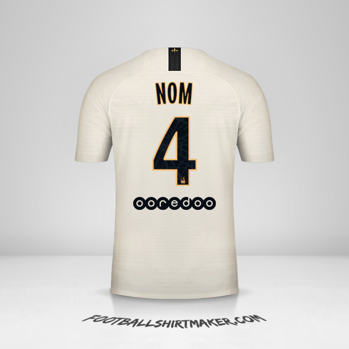 Maillot Paris Saint Germain 2018/19 Extérieur -  nom - 4