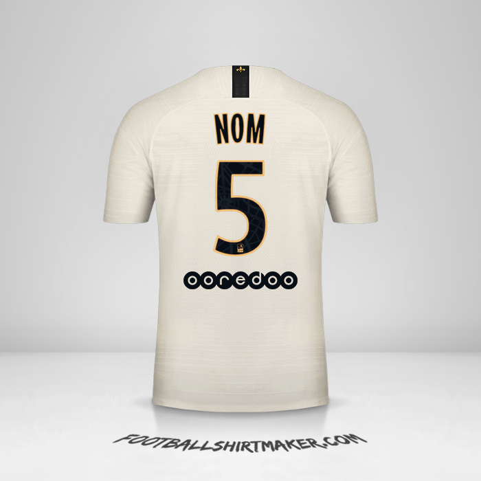 Maillot Paris Saint Germain 2018/19 Extérieur -  nom - 5