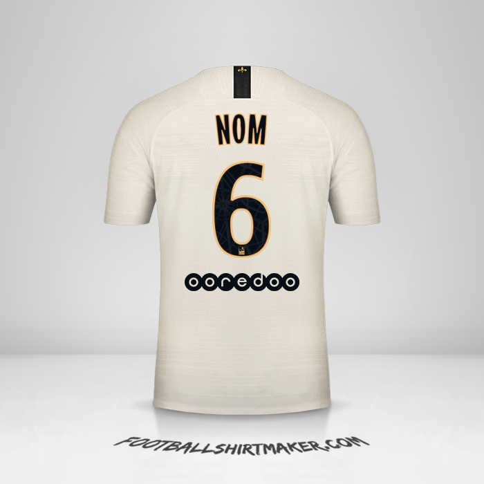 Maillot Paris Saint Germain 2018/19 Extérieur -  nom - 6