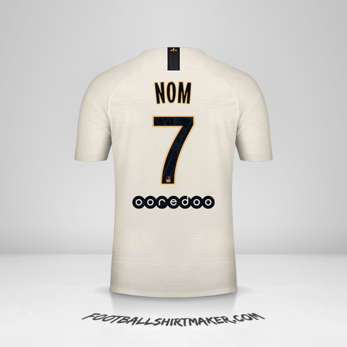 Maillot Paris Saint Germain 2018/19 Extérieur -  nom - 7
