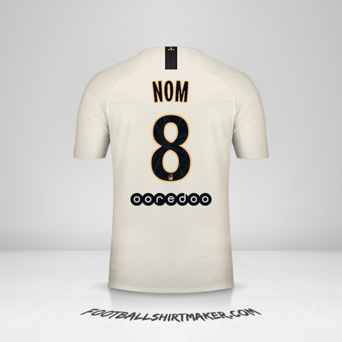 Maillot Paris Saint Germain 2018/19 Extérieur -  nom - 8