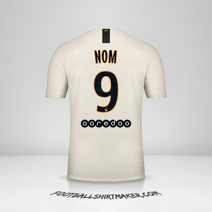 Maillot Paris Saint Germain 2018/19 Extérieur -  nom - 9