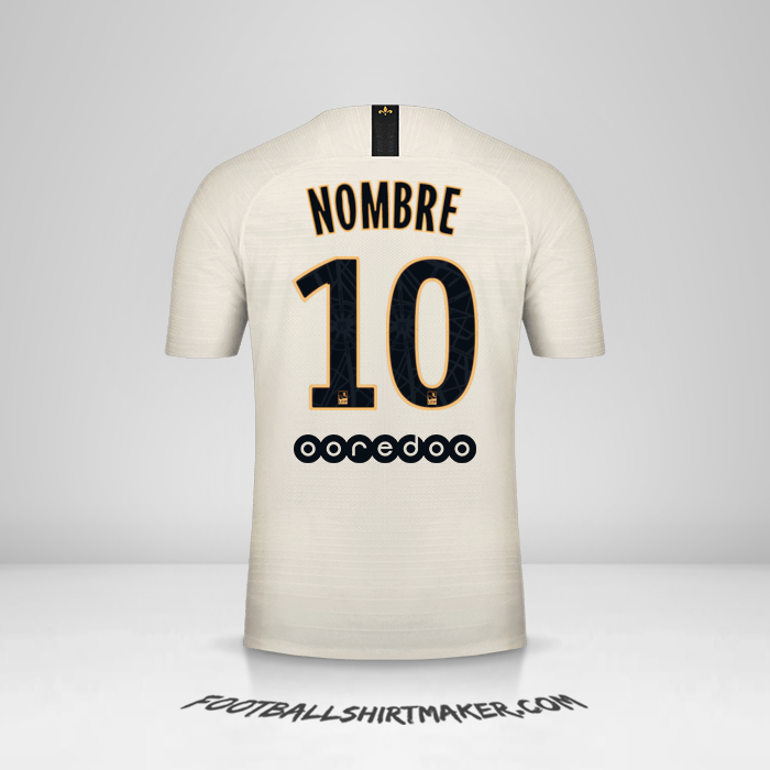 Camiseta Paris Saint Germain 2018/19 Visita -  nombre - 10