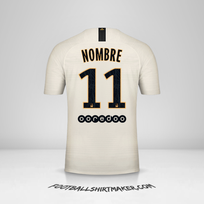 Camiseta Paris Saint Germain 2018/19 Visita -  nombre - 11