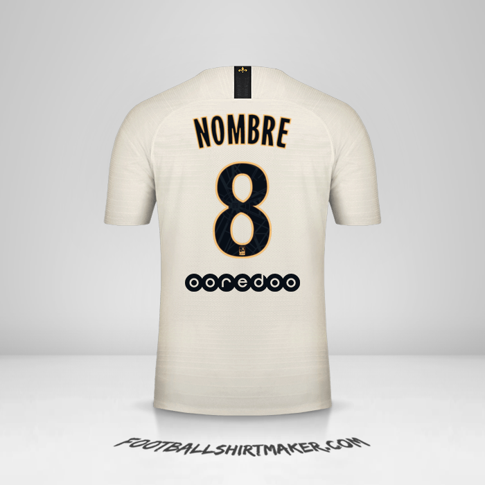 Jersey Paris Saint Germain 2018/19 Visita -  nombre - 8