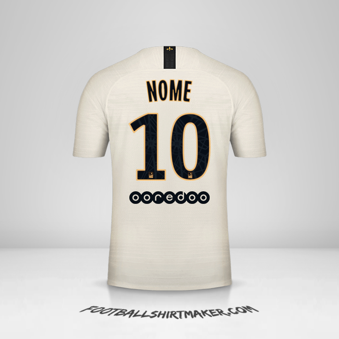 Camisa Paris Saint Germain 2018/19 Alternativa -  nome - 10