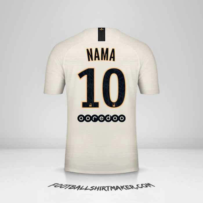 Jersey Paris Saint Germain 2018/19 Alternatif -  nama - 10