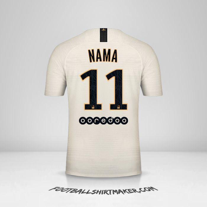 Jersey Paris Saint Germain 2018/19 Alternatif -  nama - 11