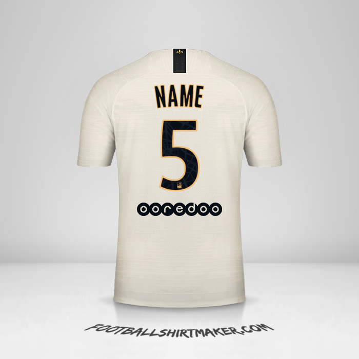 Shirt Paris Saint Germain 2018/19 Away -  name - 5