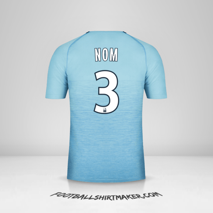Maillot Olympique de Marseille 2018/19 Troisième -  nom - 3