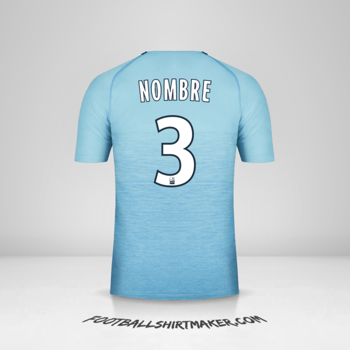 Camiseta Olympique de Marseille 2018/19 Tercera -  nombre - 3