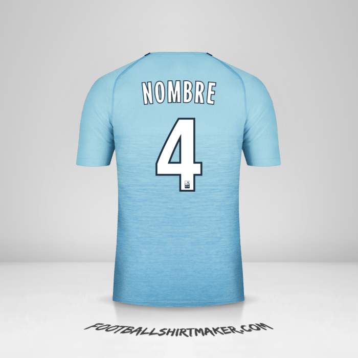 Camiseta Olympique de Marseille 2018/19 Tercera -  nombre - 4