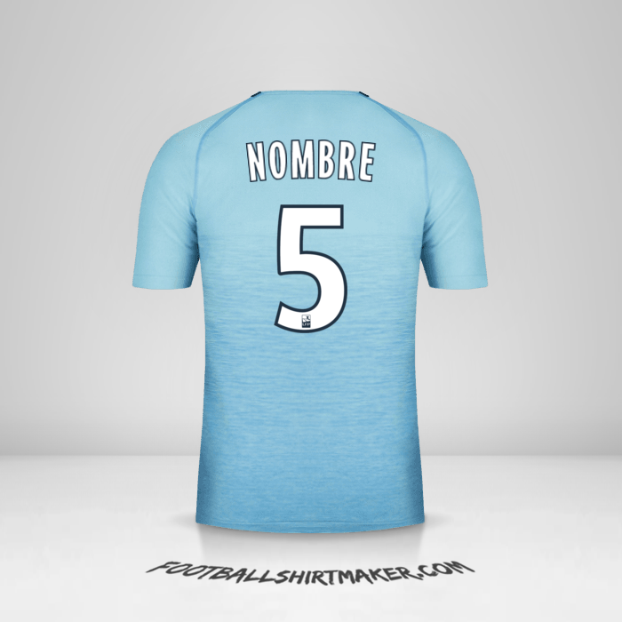 Camiseta Olympique de Marseille 2018/19 Tercera -  nombre - 5