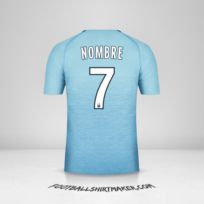 Jersey Olympique de Marseille 2018/19 Tercera -  nombre - 7