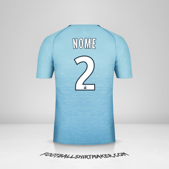 Camisa Olympique de Marseille 2018/19 Terceira -  nome - 2