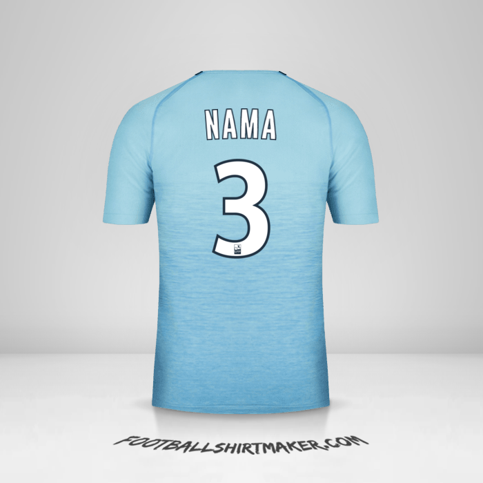 Jersey Olympique de Marseille 2018/19 Ketiga -  nama - 3