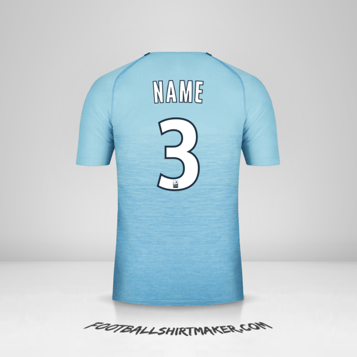 Trikot Olympique de Marseille 2018/19 Dritte -  name - 3