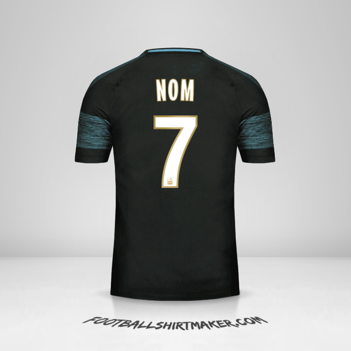 Maillot Olympique de Marseille 2018/19 Extérieur -  nom - 7