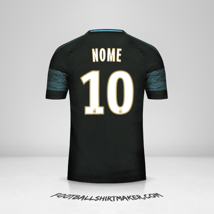 Maglia Olympique de Marseille 2018/19 Seconda -  nome - 10