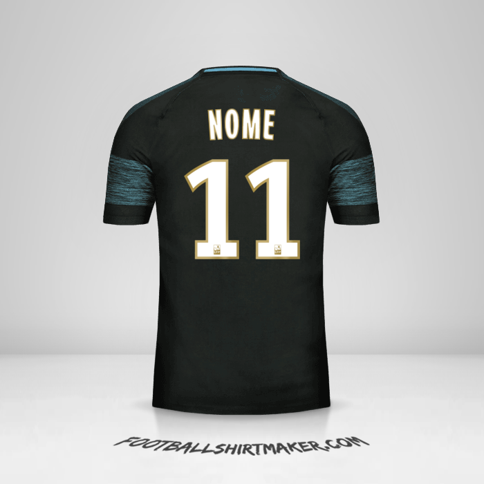 Camisa Olympique de Marseille 2018/19 Alternativa -  nome - 11