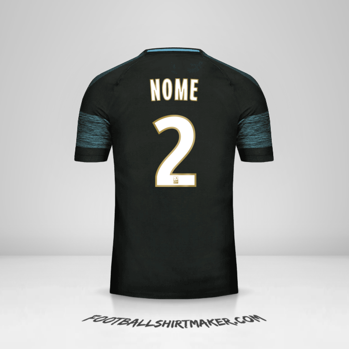 Maglia Olympique de Marseille 2018/19 Seconda -  nome - 2